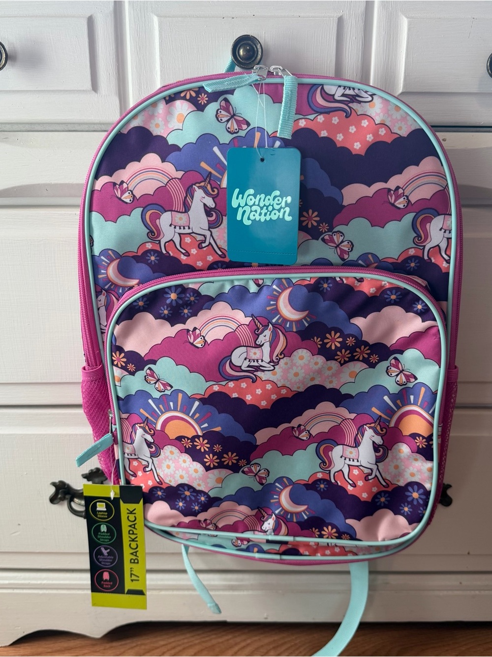 Wonder Nation 17” Unicorn Backpack